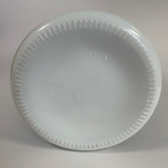 Lillian Vernon Milk Glass Water Jug 1980s Painted Lake Mountains Sailboats VTG - Picture 12 of 16